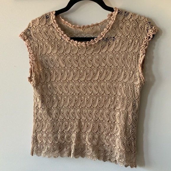 Short Sleeve Lace Top - Picture 2 of 13